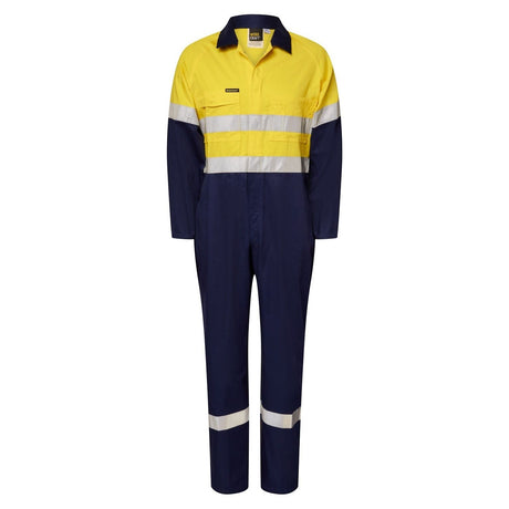 WC3070 Workcraft Light Weight Hi-Vis Coton Drill Coveralls