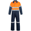 WC6093 Workcraft Hi Vis Two Tone Cotton Dill Coveralls