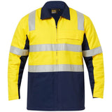 WJ8019 Workcraft Hi Vis Cotton Reflective Jacket