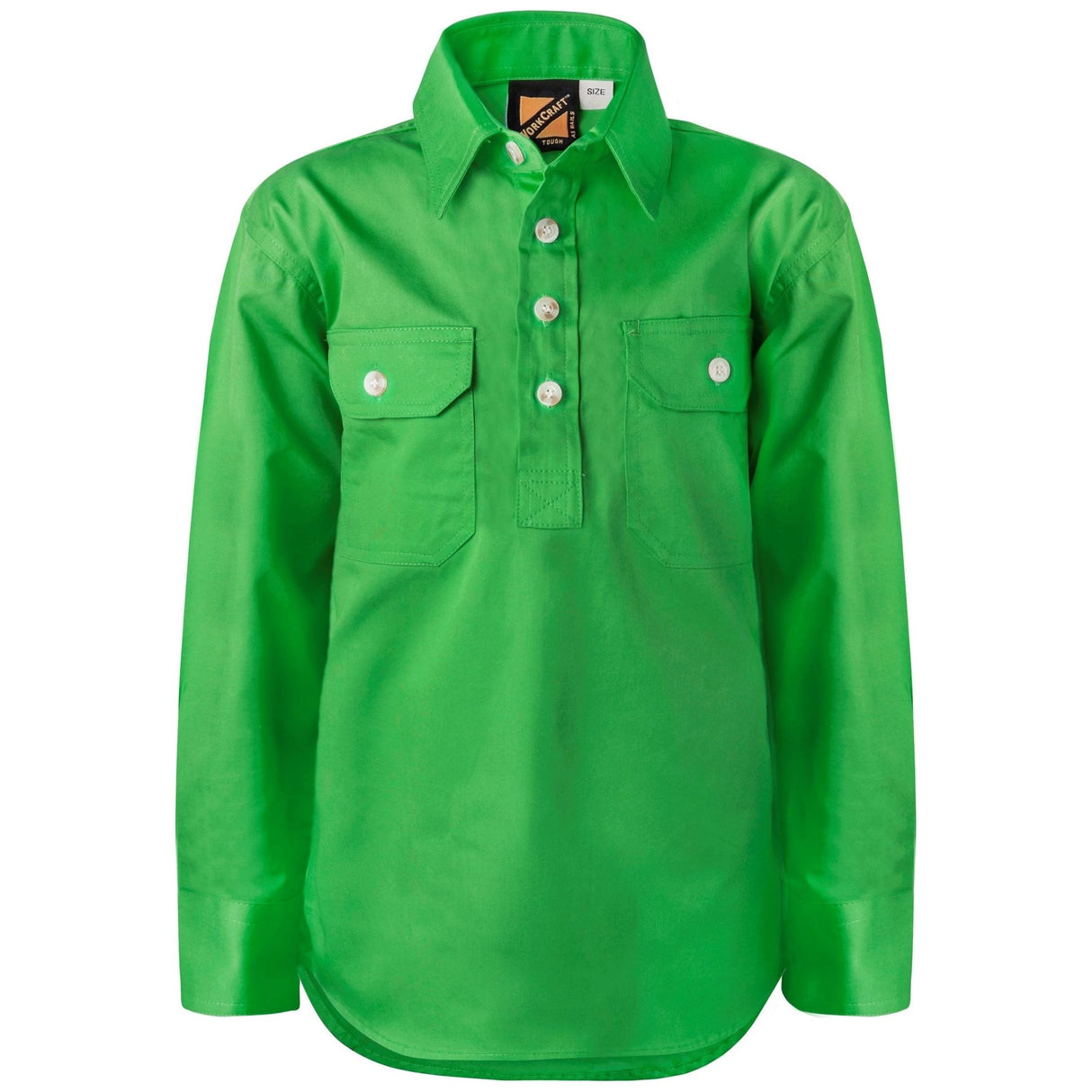 WSK131 Workcraft Kids Lightweight Closed Front Cotton Drill Shirt