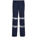 WPL075 Workcraft Ladies Reflective Mid Weight Cargo Cotton Drill Trouser With Tape