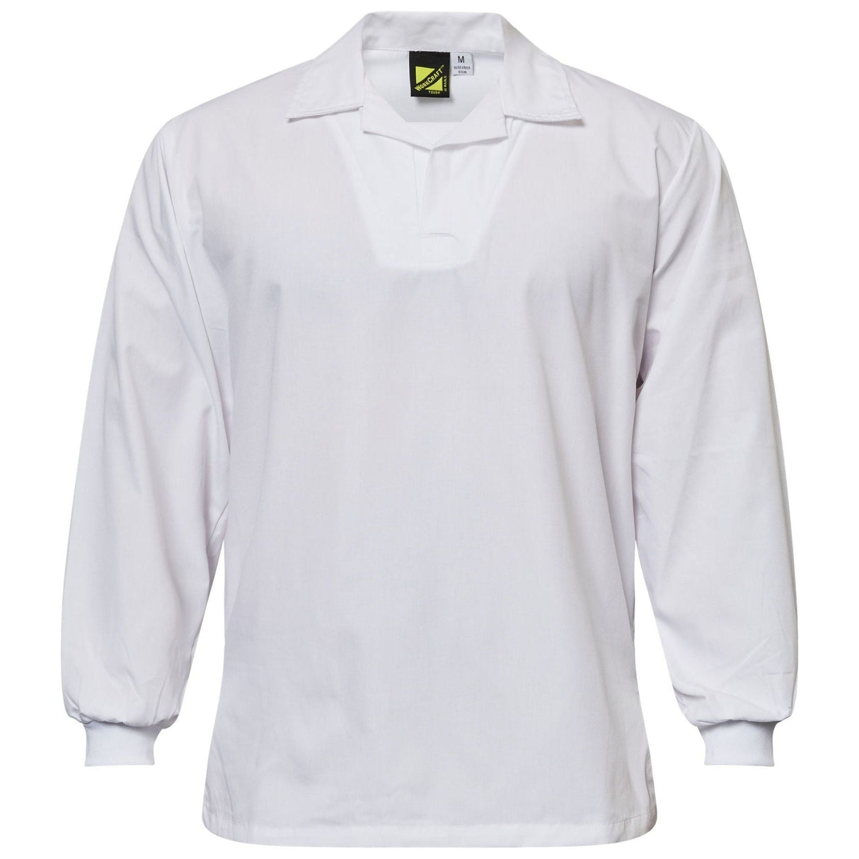 WS3015 Workcraft Long Sleeve Food Industry Jacshirt With Modesty Neck Insert