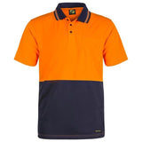 WSP401 Workcraft Hi Two Tone Short Sleeve Cotton Back Polo With Pocket