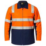 WJ8019 Workcraft Hi Vis Cotton Reflective Jacket