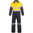 WC6093 Workcraft Hi Vis Two Tone Cotton Dill Coveralls