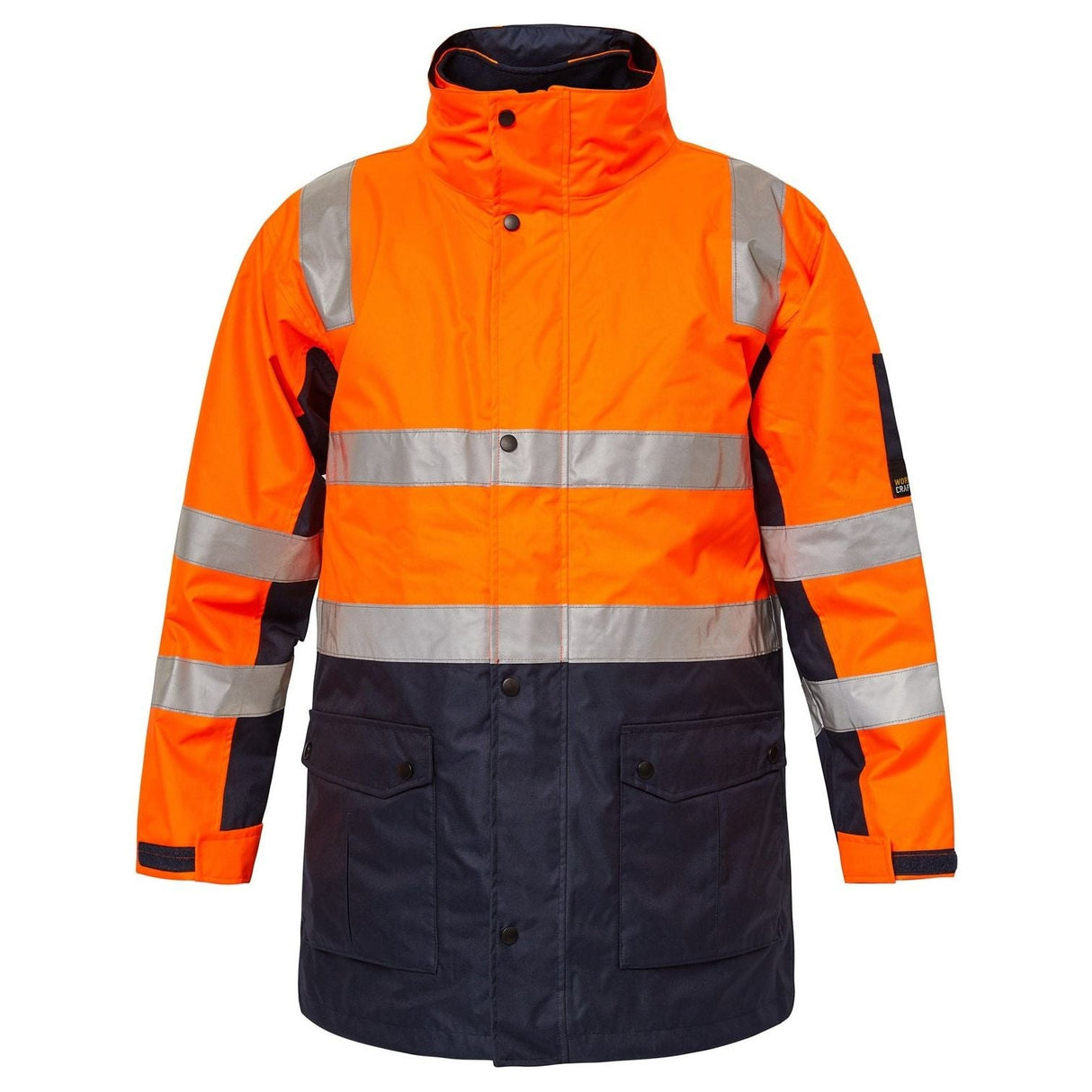 WW9013 Workcraft Hi Vis 4 In 1 Jacket With Reflective Tape