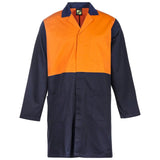 WJ047 Workcraft Hi Vis Long Sleeve Dustcoat With Patch Pocket