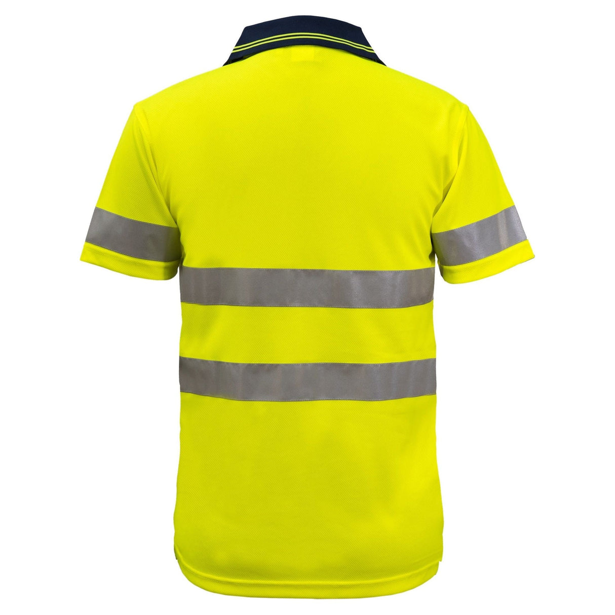 WSP410 Workcraft Hi Vis Two Tone Short Sleeve Micromesh Polo