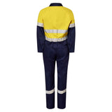 WC3070 Workcraft Light Weight Hi-Vis Coton Drill Coveralls