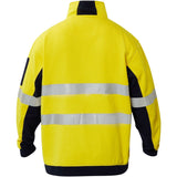 WT8018 Workcraft Hi Vis Half Zip Cotton Reflective Pullover