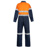 WC6093 Workcraft Hi Vis Two Tone Cotton Dill Coveralls