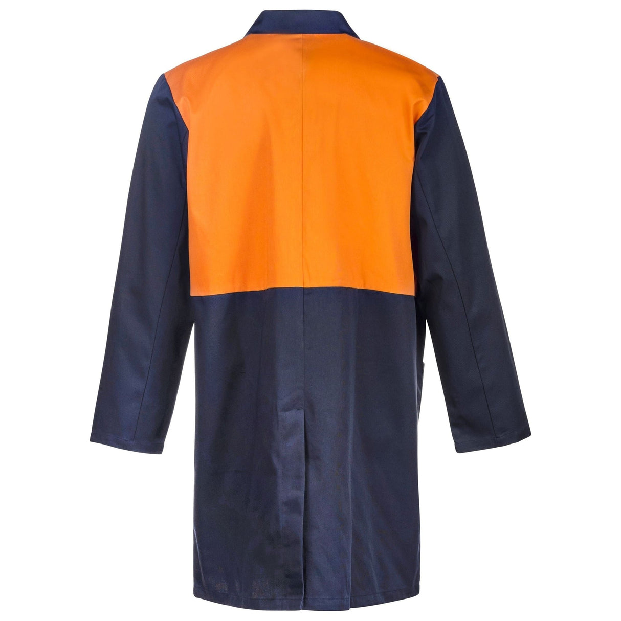 WJ047 Workcraft Hi Vis Long Sleeve Dustcoat With Patch Pocket