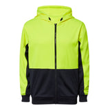 WT8017 Workcraft Hi Vis Full Zip Hoodie