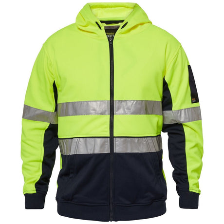 WT8011 Workcraft Hi Vis Hoodie With Reflective Tape