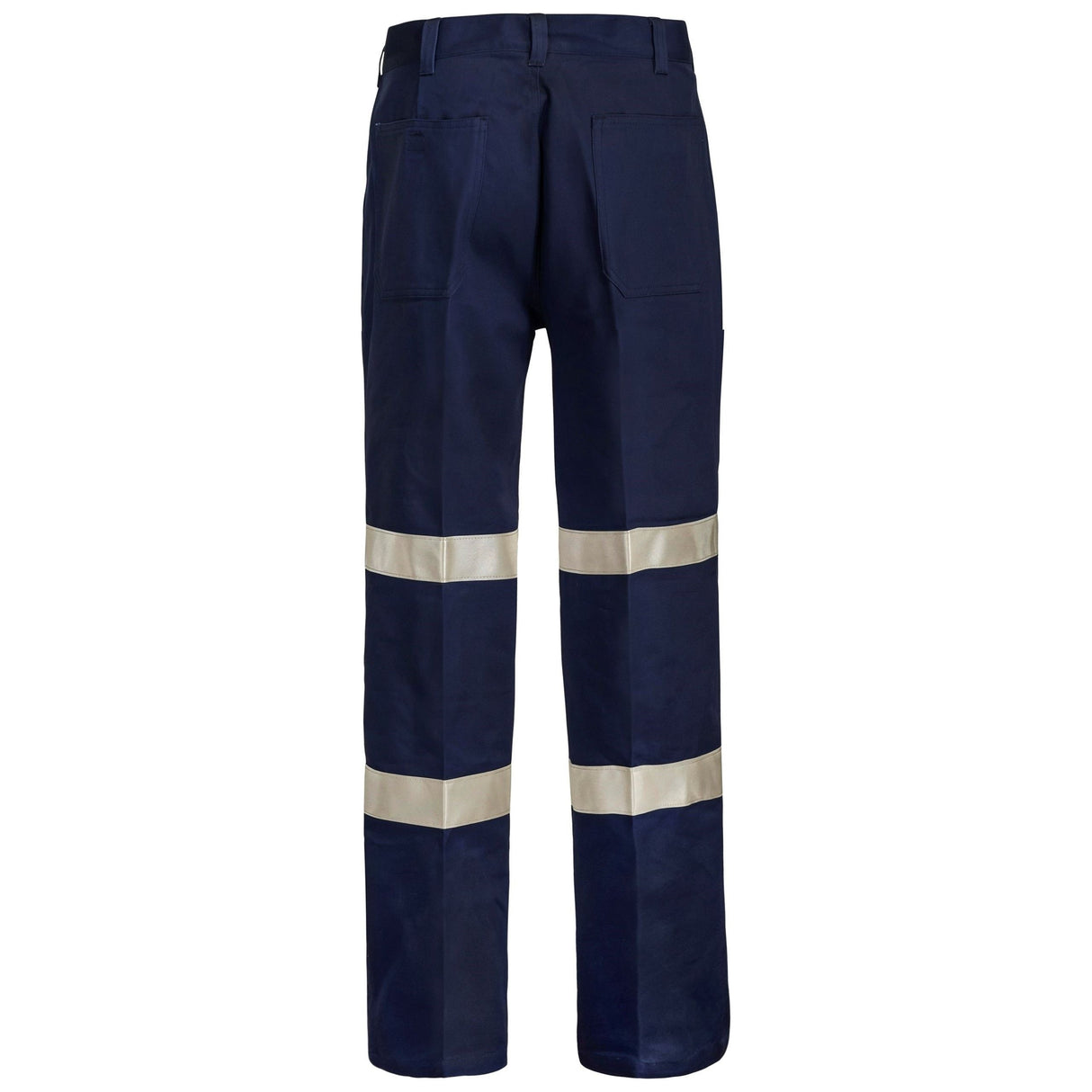 WP3045 Workcraft Reflective Single Pleat Cotton Drill Trousers