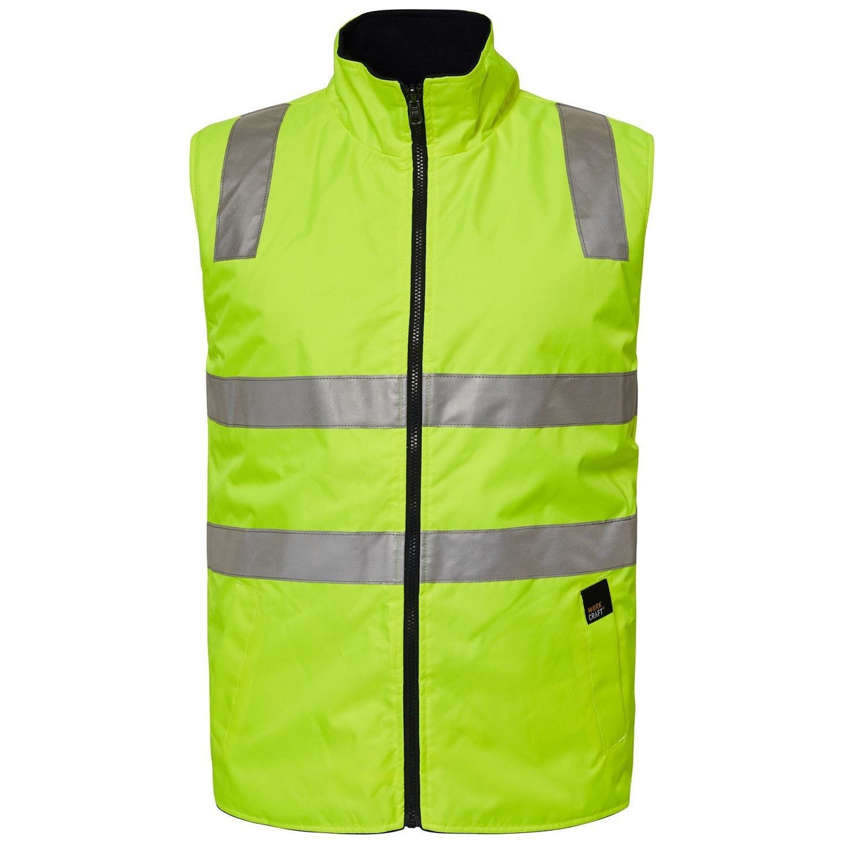 WW9013 Workcraft Hi Vis 4 In 1 Jacket With Reflective Tape