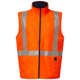 WW9016 Workcraft NSW Rail His Vis Reflective 4-in-1 Jacket With X Pattern