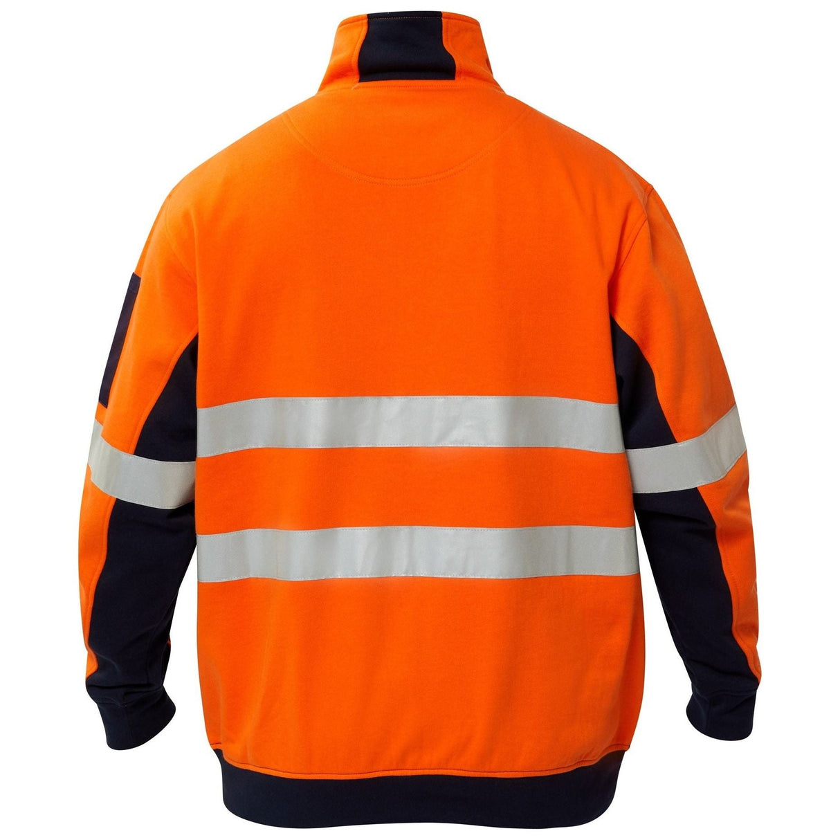 WT8018 Workcraft Hi Vis Half Zip Cotton Reflective Pullover