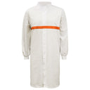 WJ3198 Workcraft Long Sleeve Food Industry Long Length Dustcoat With Contrast Trims On Chest (MTO)