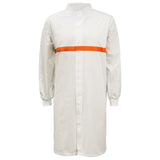 WJ3198 Workcraft Long Sleeve Food Industry Long Length Dustcoat With Contrast Trims On Chest (MTO)