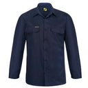WS4011 Lightweight Long Sleeve Vented Cotton Drill Shirt