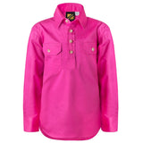 WSK131 Kids Lightweight Closed Front Drill Cotton Drill Shirt