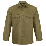 WS4011 Lightweight Long Sleeve Vented Cotton Drill Shirt