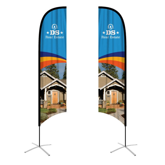 Small(65.3*200cm) Concave Feather Banners
