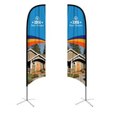 Small(65.3*200cm) Concave Feather Banners