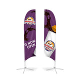 Small(65.3*200cm) Concave Feather Banners