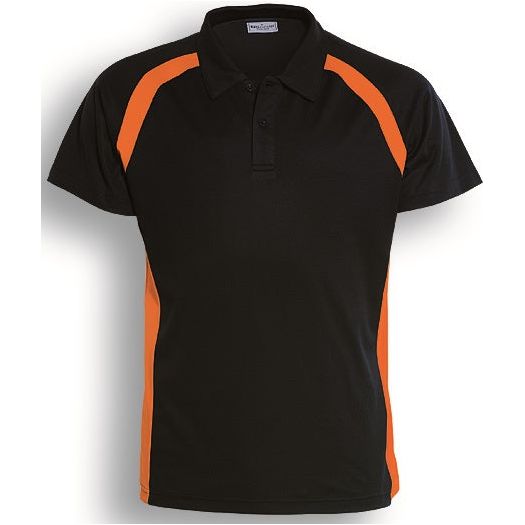 CP0919 Bocini Team Essentials-Mens Short Sleeve Contrast Panel Polo