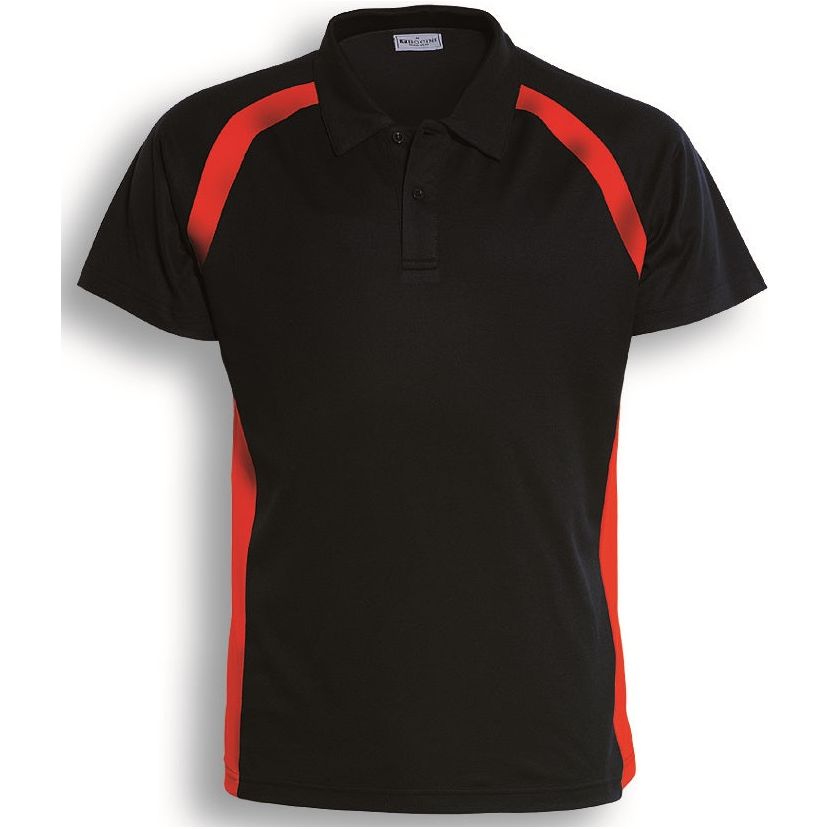 CP0919 Bocini Team Essentials-Mens Short Sleeve Contrast Panel Polo