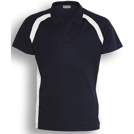 CP0919 Bocini Team Essentials-Mens Short Sleeve Contrast Panel Polo