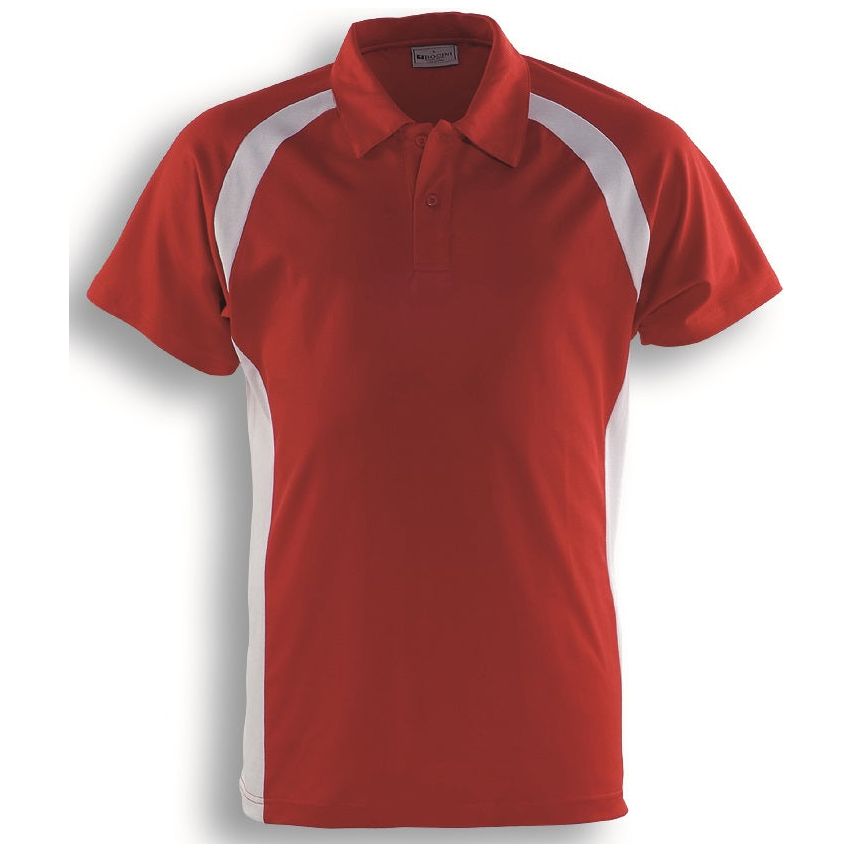 CP0919 Bocini Team Essentials-Mens Short Sleeve Contrast Panel Polo