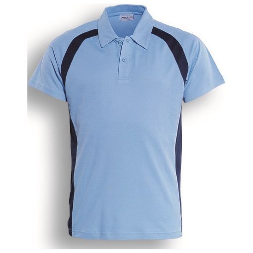 CP0919 Bocini Team Essentials-Mens Short Sleeve Contrast Panel Polo