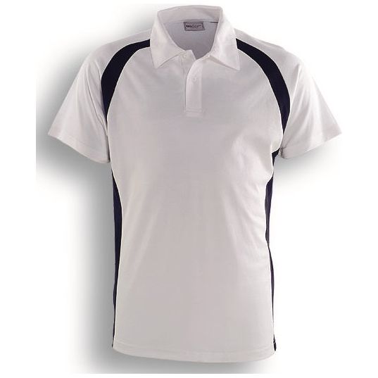 CP0919 Bocini Team Essentials-Mens Short Sleeve Contrast Panel Polo