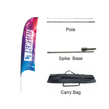 Small(65.3*200cm) Concave Feather Banners