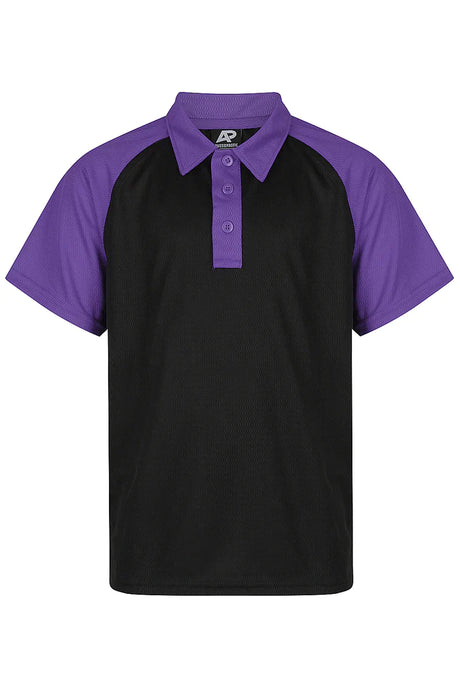 3318 Aussie Pacific Manly Kids Polos Short Sleeve - Dark Colours