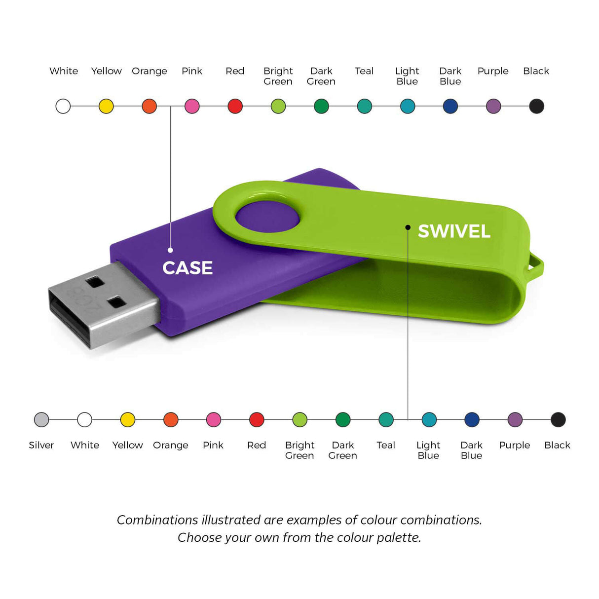 Helix 4GB Mix & Match Flash Drive - Branded