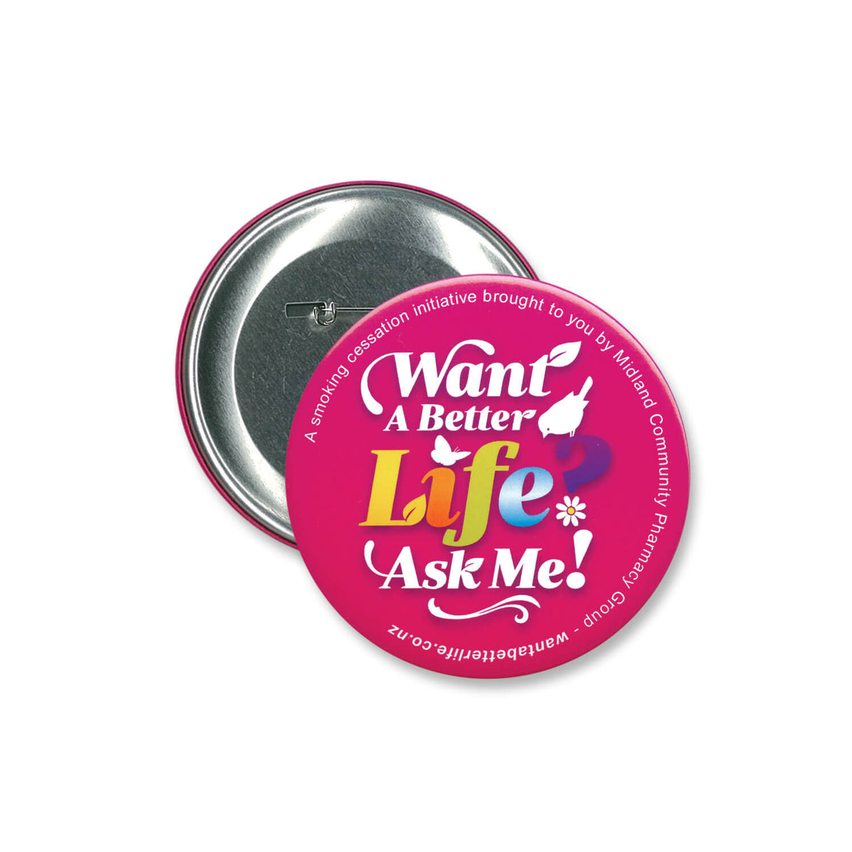 Button Badge Round 90mm - Printed
