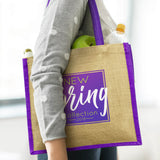 Laminated Jute Tote Bag - Printed