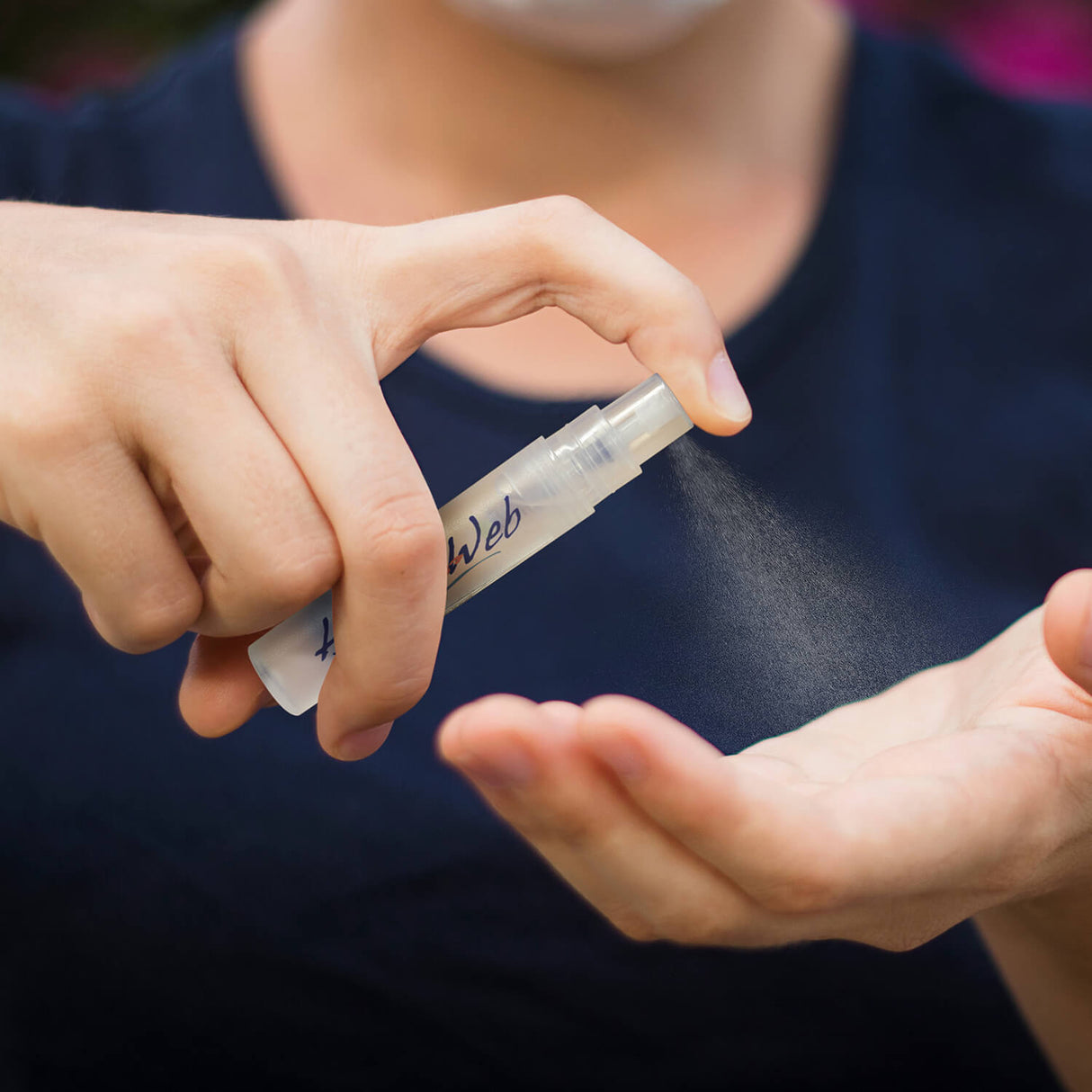 Mini Hand Sanitiser Key Ring - Printed