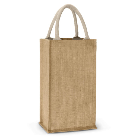 Donato Jute Double Wine Carrier - Printed