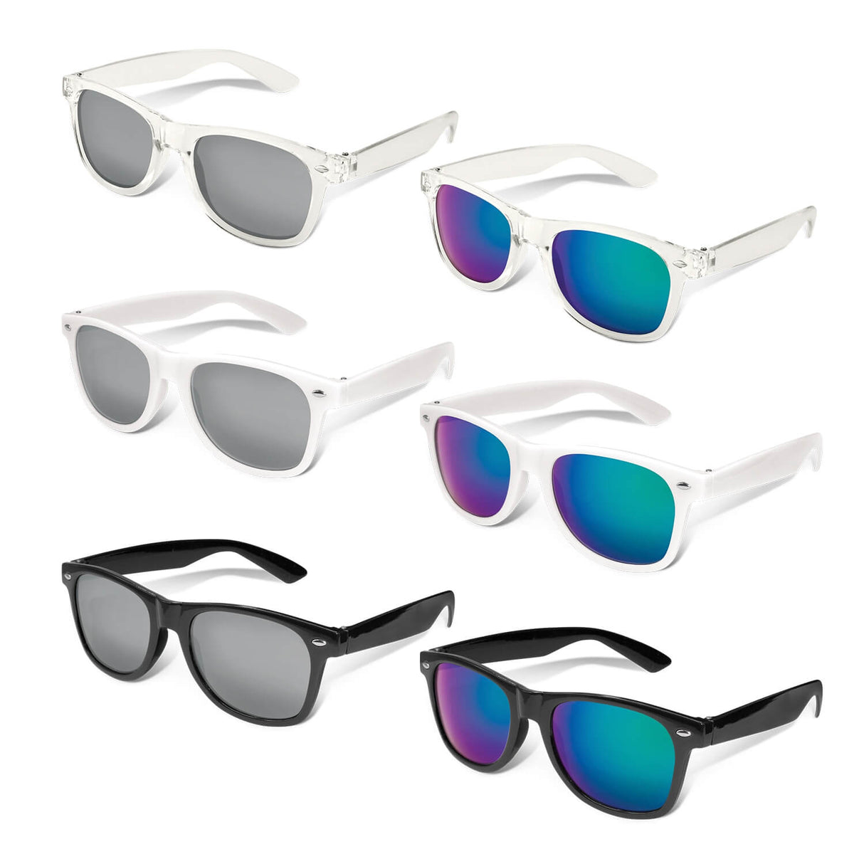 Malibu Premium Sunglasses With Mirror Lens - Printed