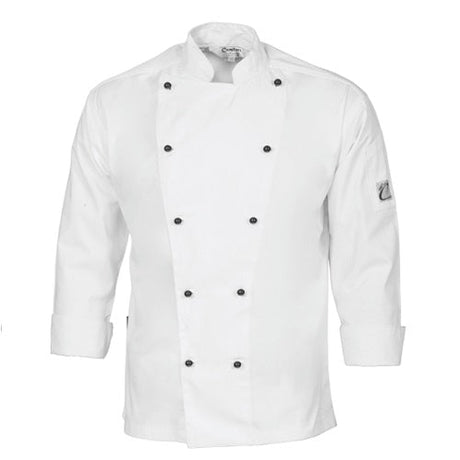 1104 Cool-Breeze Cotton Chef Jacket Long Sleeve - dixiesworkwear
