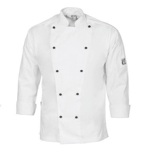 1104 Cool-Breeze Cotton Chef Jacket Long Sleeve - dixiesworkwear