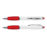 Stylus Pen With White Barrel - Printed