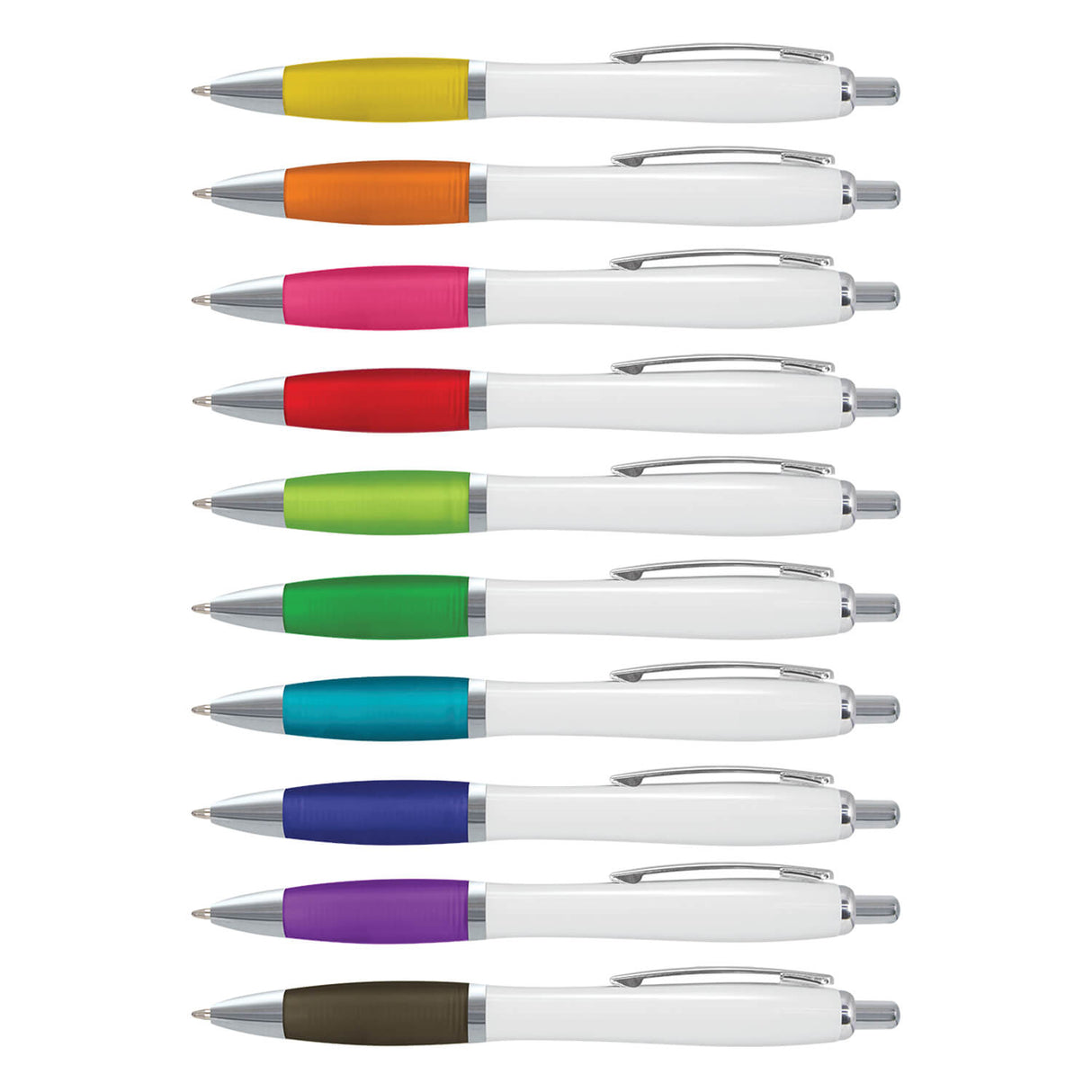 Mistro Pen With White Barrel- Printed