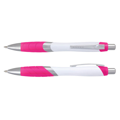 Nex Pen With White Barrel - Printed