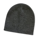 Heather Knit Beanie - Embroidered